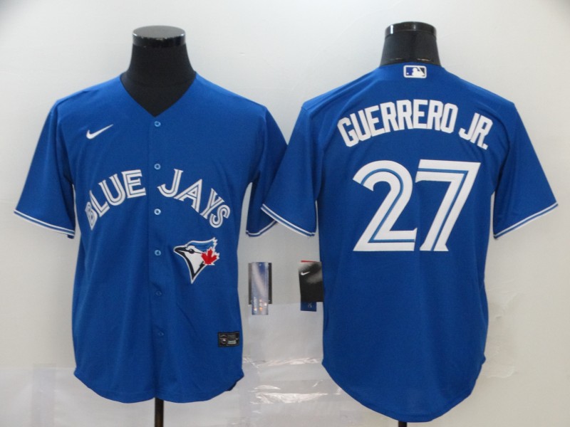 Blue Jays 27 Vladimir Guerrero Jr. Royal 2020 Nike Cool Base Jersey