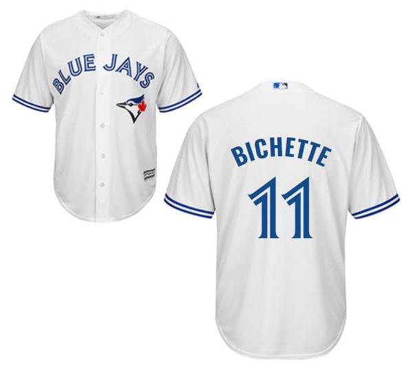 Toronto Blue Jays #11 Bo Bichette White Cool base Jersey