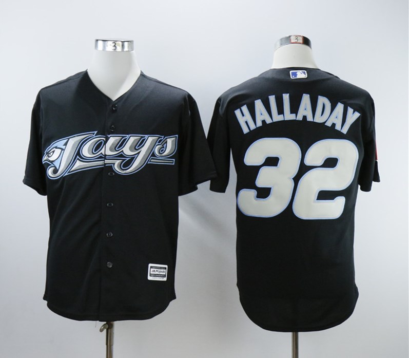 Blue Jays 32 Roy Halladay Black 2008 Turn Back The Clock Jersey