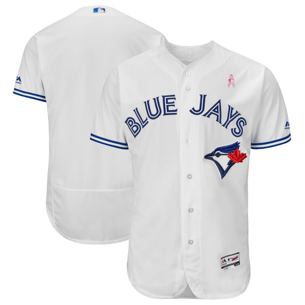 Blue Jays Blank White 2018 Mother's Day Flexbase Jersey