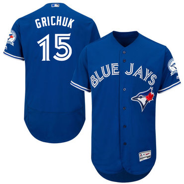 Blue Jays #15 Randal Grichuk Blue Flexbase Authentic Collection Stitched MLB Jersey