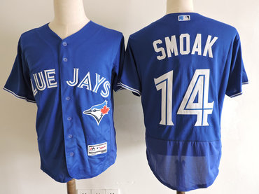 Blue Jays 14 Justin Smoak Blue Flexbase Jersey