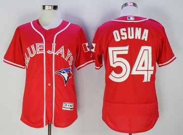 Blue Jays 54 Roberto Osuna Red Alternate Flexbase Jersey