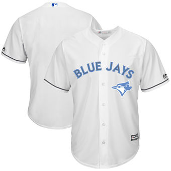 Men's Toronto Blue Jays Majestic White Father's Day Cool Base Replica Team Jersey