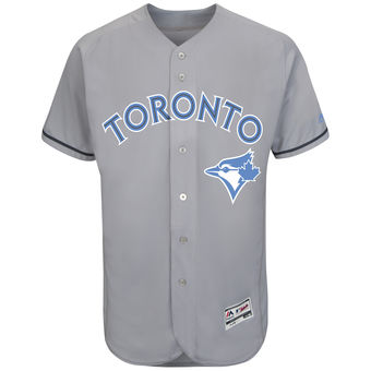 Men's Toronto Blue Jays Majestic Gray Father's Day FlexBase Team Jersey