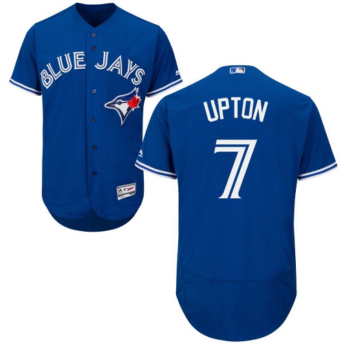 Blue Jays #7 B.J. Upton Blue Flexbase Authentic Collection Stitched MLB Jersey