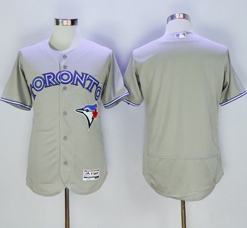 Blue Jays Blank Grey Flexbase Authentic Collection Stitched MLB