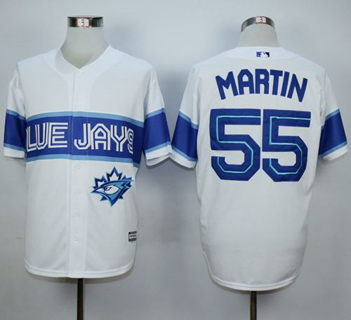 Toronto Blue Jays #55 Russell Martin White Exclusive New Cool Base Stitched MLB Jersey