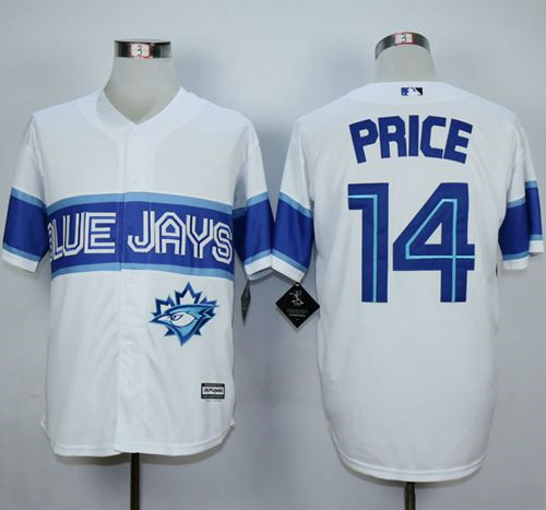 Toronto Blue Jays #14 David Price White Exclusive New Cool Base Stitched MLB Jersey