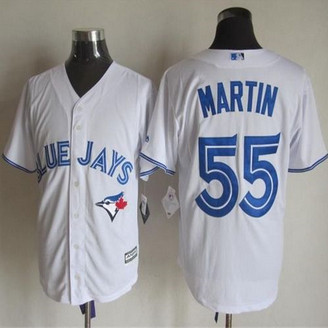 Toronto Blue Jays #55 Russell Martin White New Cool Base Stitched Baseball Jersey