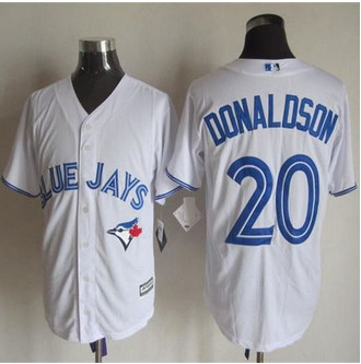 Toronto Blue Jays #20 Josh Donaldson White New Cool Base Stitched Baseball Jersey