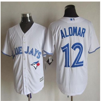 Toronto Blue Jays #12 Roberto Alomar White New Cool Base Stitched Baseball Jersey