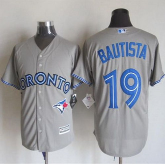 Toronto Blue Jays #19 Jose Bautista Grey New Cool Base Stitched Baseball Jersey