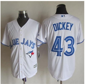 Toronto Blue Jays #43 R.A. Dickey White New Cool Base Stitched Baseball Jersey