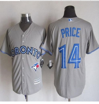 Toronto Blue Jays #14 David Price Grey New Cool Base Stitched Baseball Jersey