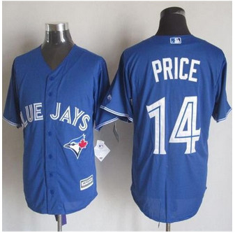 Toronto Blue Jays #14 David Price Blue New Cool Base Stitched Baseball Jersey