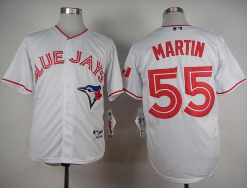 Toronto Blue Jays #55 Russell Martin White 2015 Canada Day Stitched Baseball Jersey