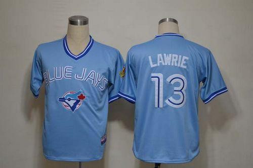 Toronto Blue Jays #13 Brett Lawrie Blue New Cool Base Stitched Baseball Jersey