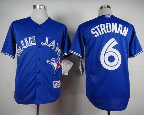 Toronto Blue Jays #6 Marcus Stroman Blue Alternate Cool Base Stitched Baseball Jersey