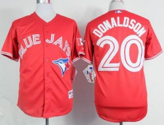 Toronto Blue Jays #20 Josh Donaldson Red Canada Day Stitched Baseball Jersey