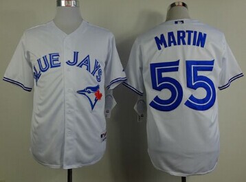 Toronto Blue Jays #55 Russell Martin White Stitched Baseball Jersey