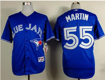 Toronto Blue Jays #55 Russell Martin Blue Alternate Stitched Baseball Jersey