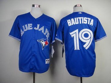 Toronto Blue Jays #19 Jose Bautista Blue Alternate Cool Base 2012 Stitched Baseball Jersey