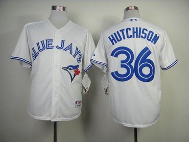 Toronto Blue Jays #36 Drew Hutchison White Home Cool Base 2012 Stitched Baseball Jersey