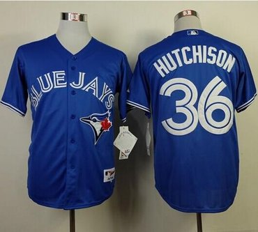 Toronto Blue Jays #36 Drew Hutchison Blue Cool Base Stitched Baseball Jersey