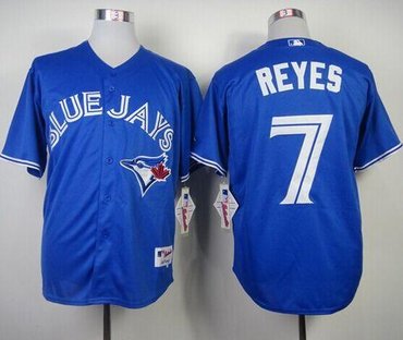 Toronto Blue Jays #7 Jose Reyes Blue Alternate Stitched Baseball Jersey