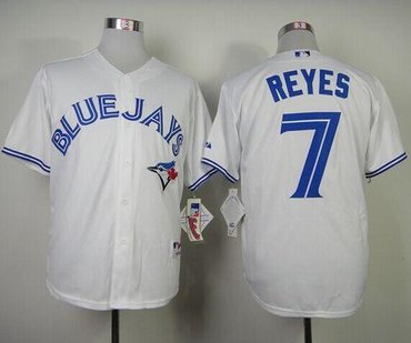 Toronto Blue Jays #7 Jose Reyes White Home Cool Base 2012 Stitched Baseball Jersey