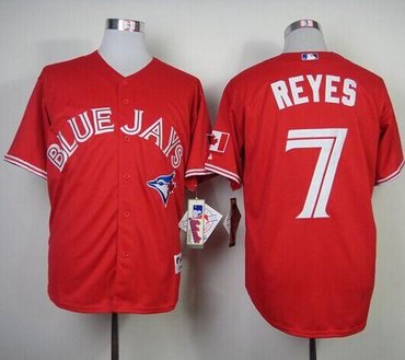 Toronto Blue Jays #7 Jose Reyes Red Canada Day Stitched Baseball Jersey