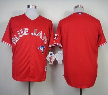 Toronto Blue Jays Blank Red Canada Day Stitched Baseball Jersey