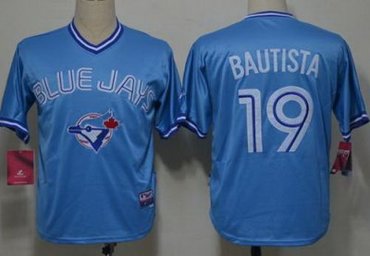 Toronto Blue Jays 19 Jose Bautista Blue MLB Jerseys