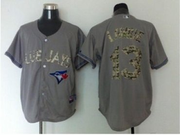 mlb jerseys toronto blue jays #13 lawrie grey(number camo)