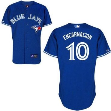 Toronto Blue Jays 10 Edwin Encarnacion Blue Cool Base MLB Jerseys