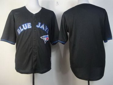 Toronto Blue Jays Blank Black Fashion MLB Jerseys