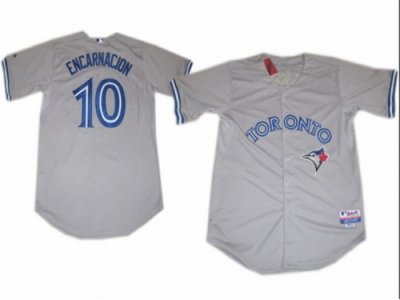 MLB Jerseys Toronto Blue Jays #10 Encarnacion grey