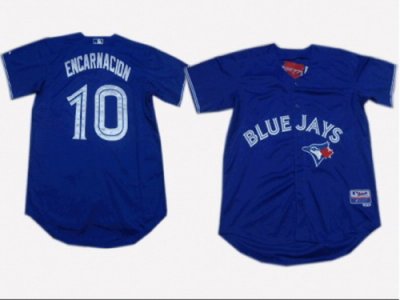 MLB Jerseys Toronto Blue Jays #10 Encarnacion blue