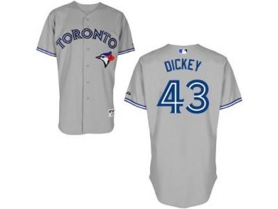 mlb jerseys toronto blue jays #43 dickey grey