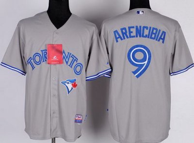 Toronto Blue Jays #9 J.P.Arencibia Grey Cool Base MLB Jerseys