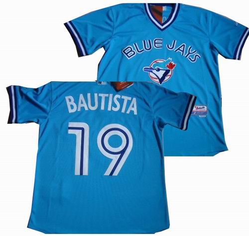 Toronto Blue Jays 19 Jose Bautista blue Jersey