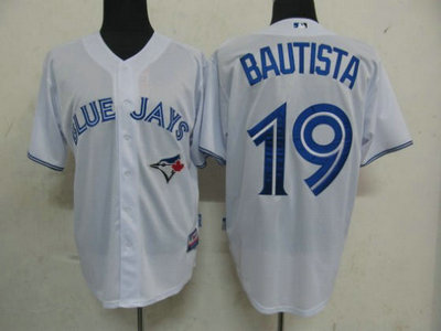 MLB Jerseys Toronto Blue Jays 19 Bautista White