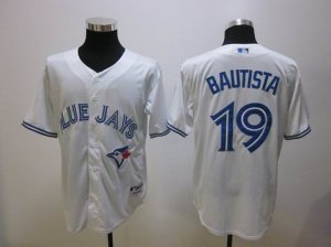 mlb jerseys toronto blue jays #19 bautista white[2012 new](bautista)