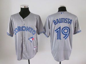 mlb jerseys toronto blue jays #19 bautista grey[2012 new](bautista)