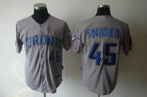 Toronto Blue Jays 45 Snider GREY Jerseys