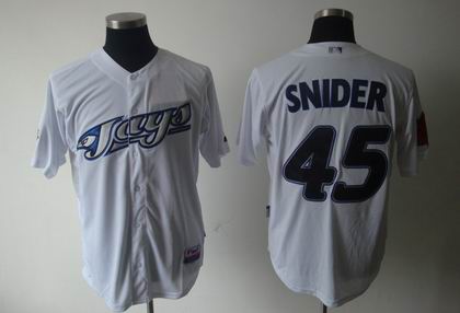 Toronto Blue Jays 45 Snider white Jerseys