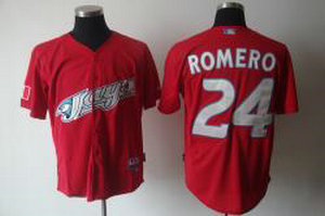 Toronto Blue Jays 24 Romero Red Jerseys