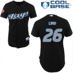 Toronto Blue Jays #26 Adam lind black coolbase Jerseys