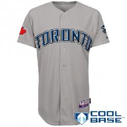 Toronto Blue Jays blank grey Cool Base Jersey